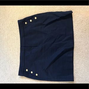 J. Crew navy nautical skirt